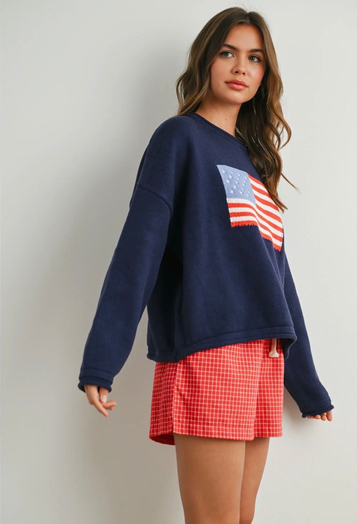 Americana Knit Sweater | Navy