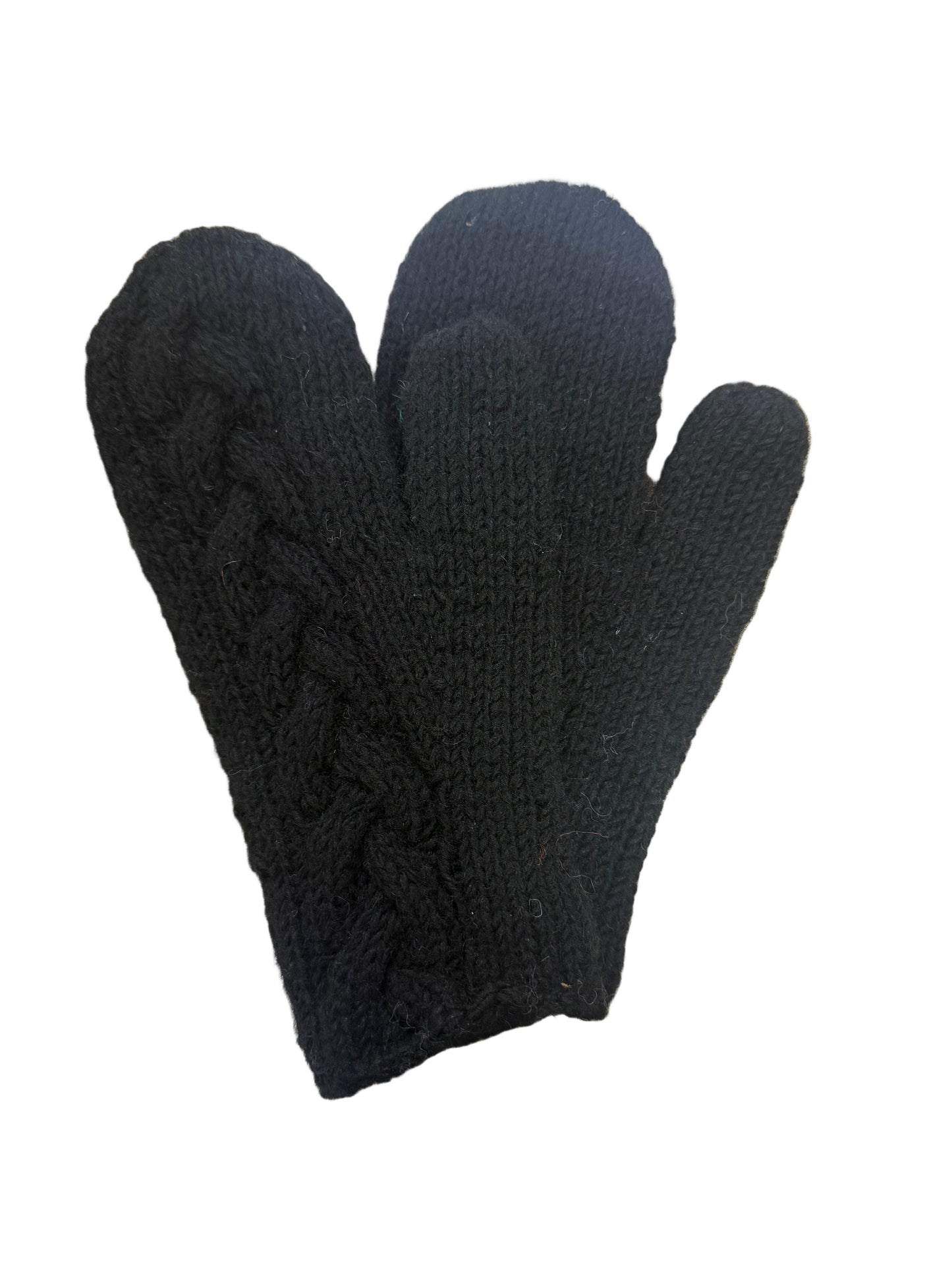 Jane Hand Knit Fleece Lined Mittens
