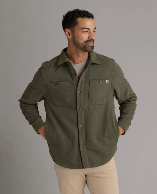 Terry Faux Wool Shacket