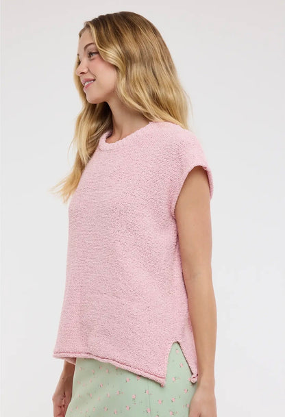 Rosy Days Knit Top
