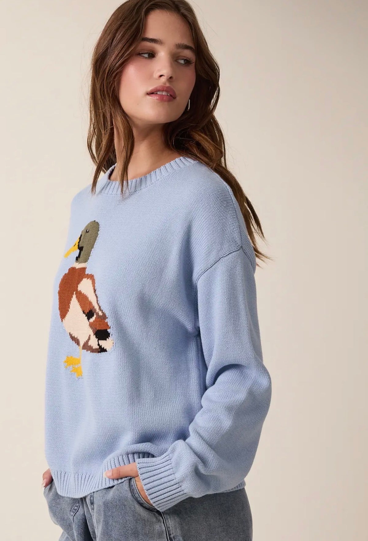 The Camp Mallard Knit | Powder Blue