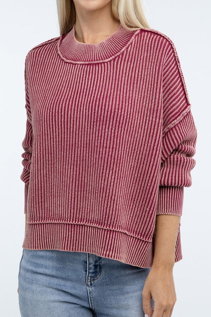 Sammy Washed Crop Sweater *