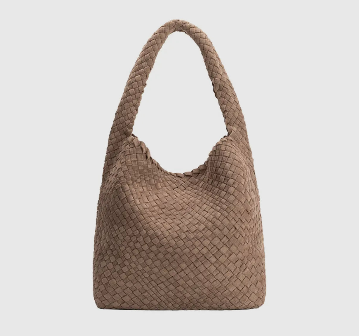 Jojo Clay Suede Shoulder Bag