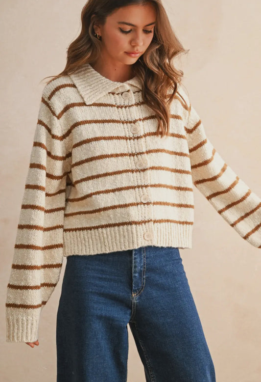 Maya Striped Cardigan