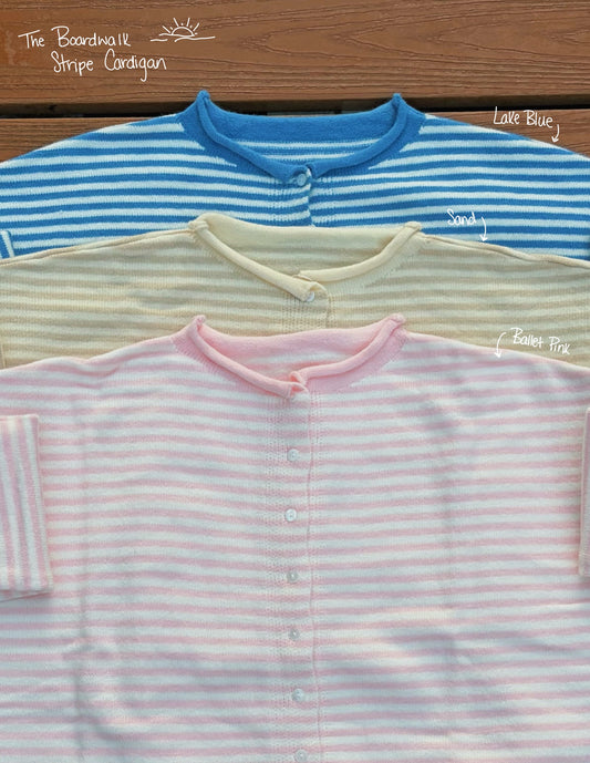 The Boardwalk Stripe Cardigan