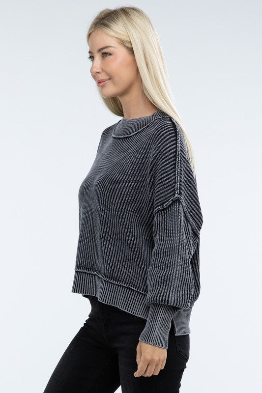 Sammy Washed Crop Sweater *