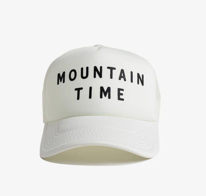 Mountain Time Recycled Trucker Hat | Ivory