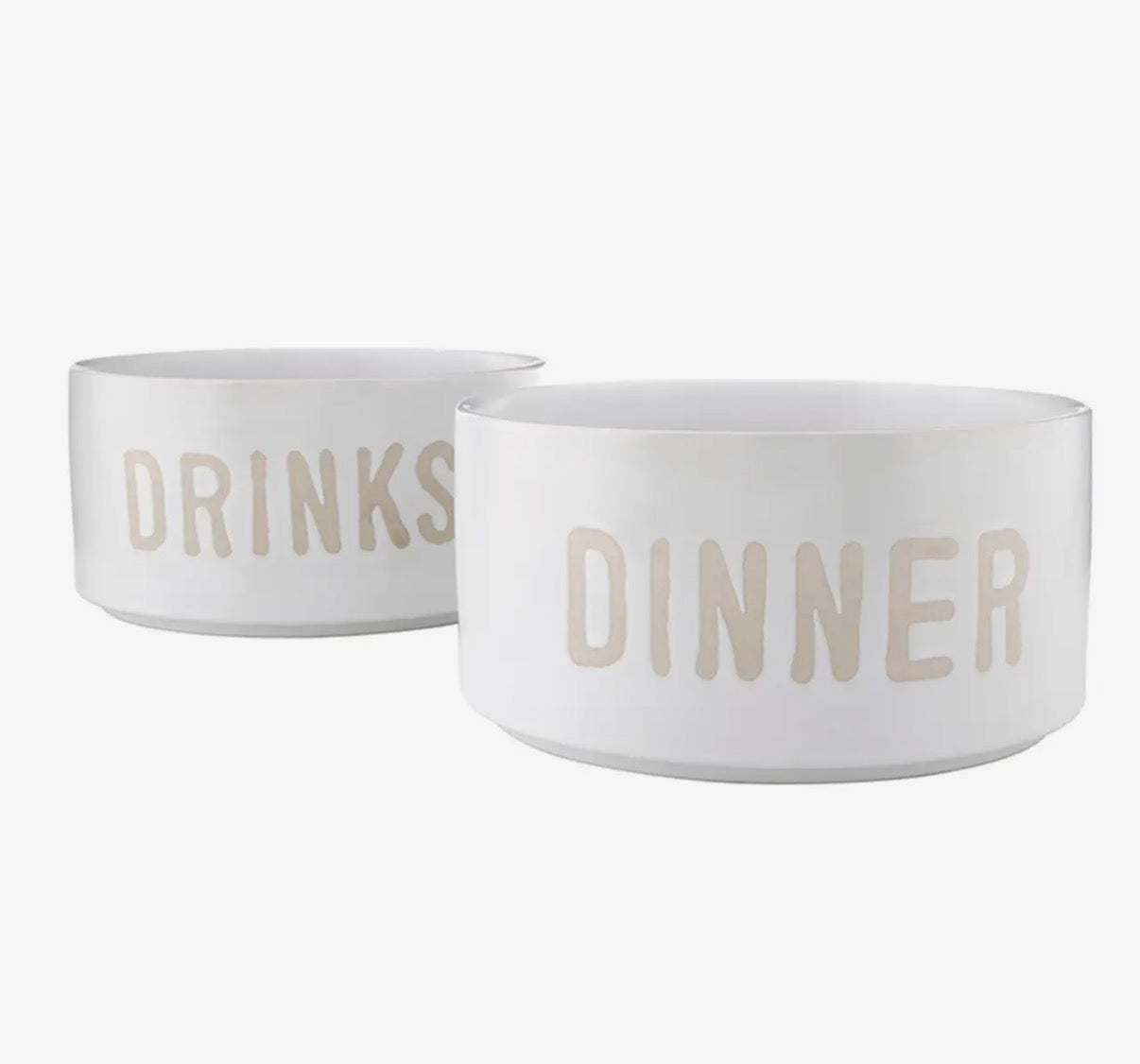Stackable Pet Bowls | Dinner & Drinks