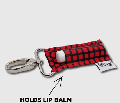 Chapstick Holder | Red & Black Plaid