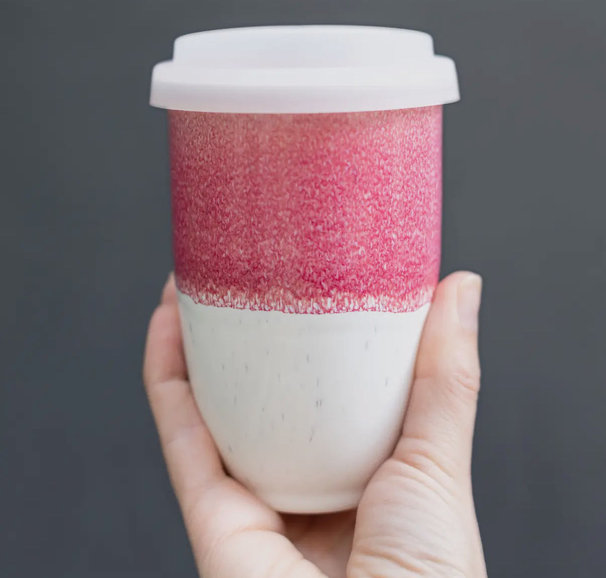 Coral 12oz Travel Mug