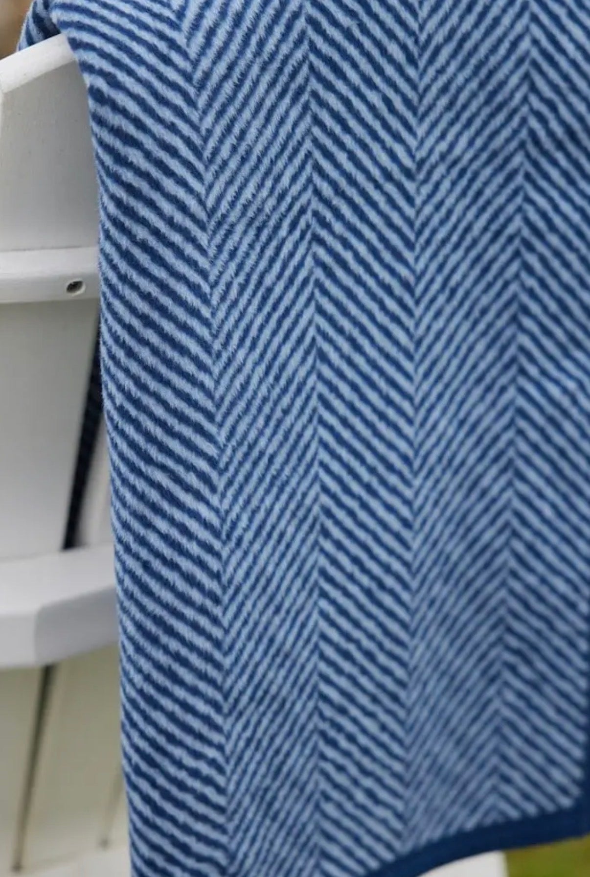 Blue Mountain Herringbone Blanket | Chappy Wrap