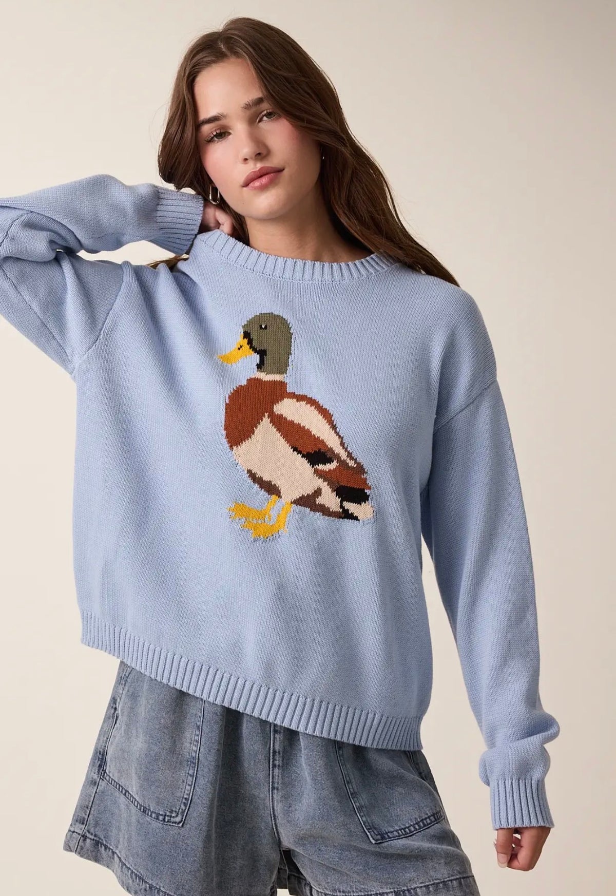 The Camp Mallard Knit | Powder Blue