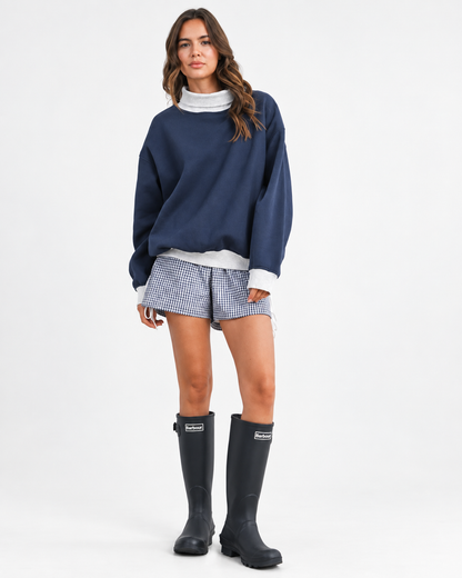 The Everyday Mock Neck Sweatshirt | Navy
