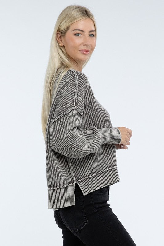 Sammy Washed Crop Sweater *