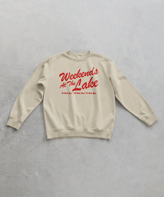 Weekends at the Lake Crewneck Sweatshirt