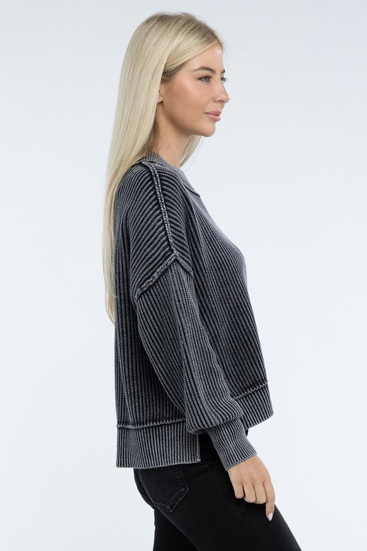 Sammy Washed Crop Sweater *