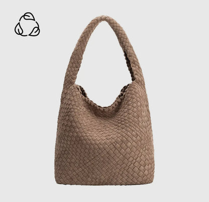 Jojo Clay Suede Shoulder Bag