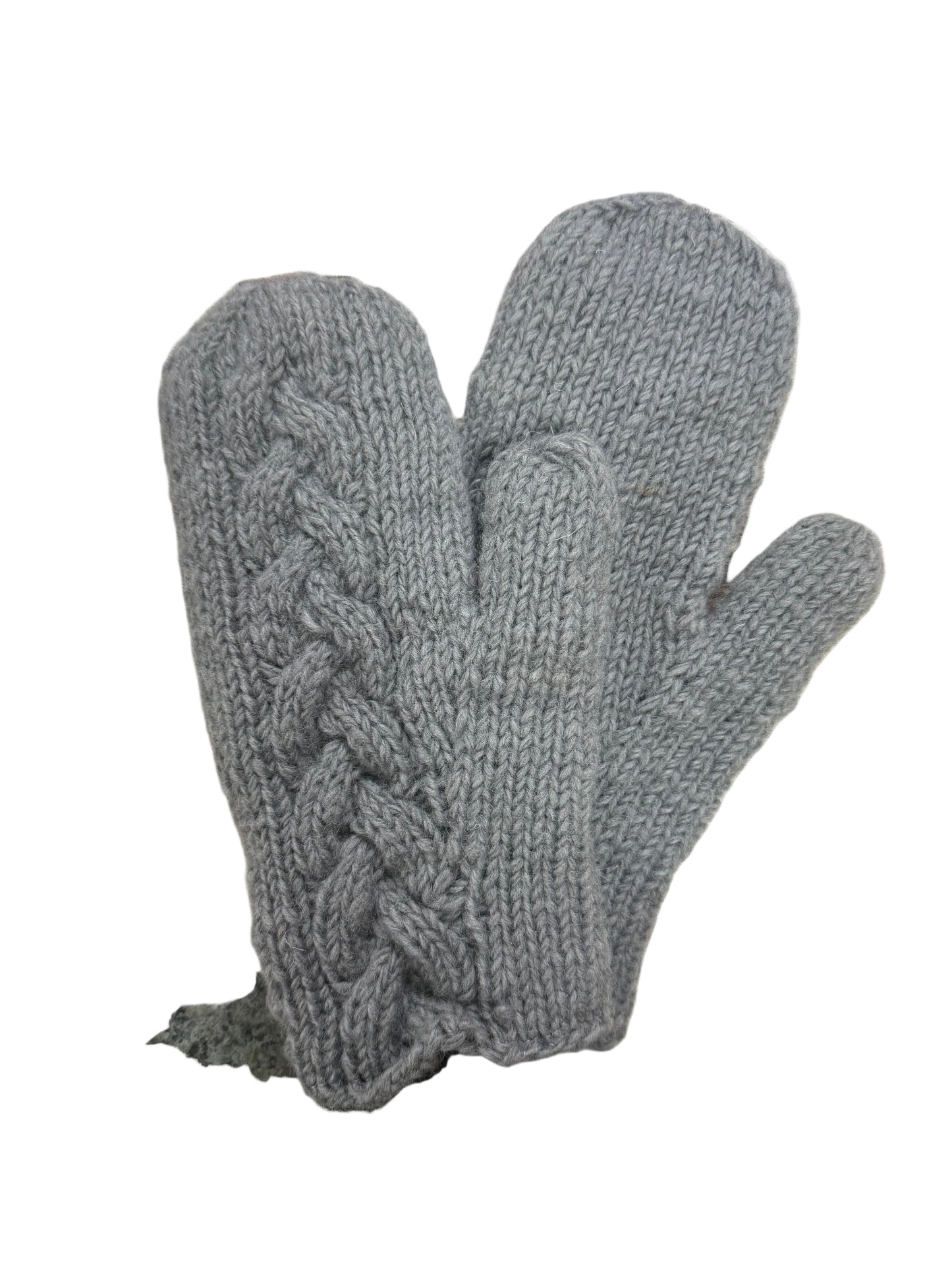 Jane Hand Knit Fleece Lined Mittens