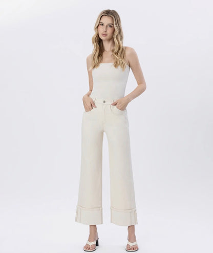The Ivory Cuff Jeans