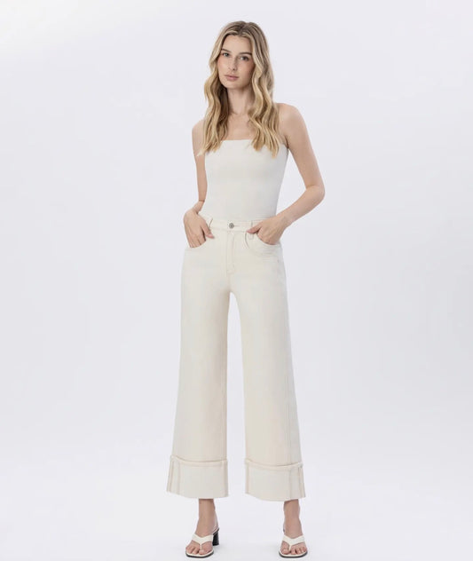 The Ivory Cuff Jeans