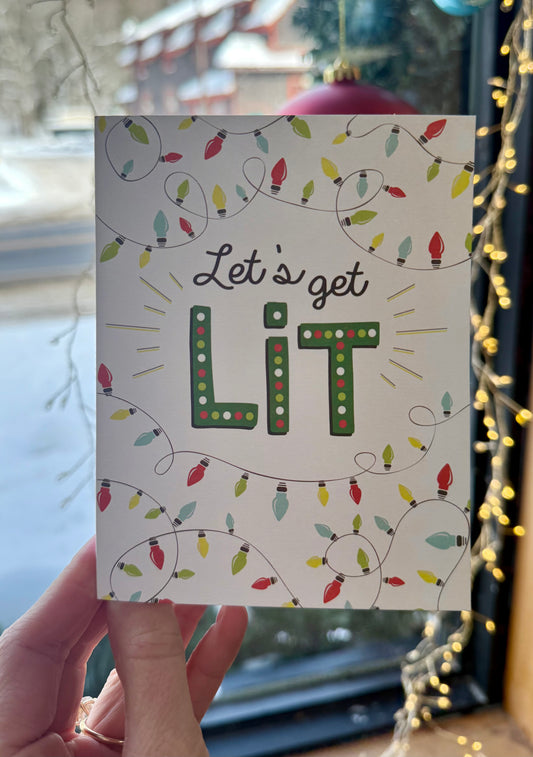 “Let’s get Lit” Holiday Card