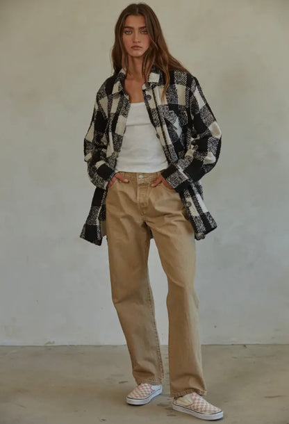 Shadow Woven Wool Shacket