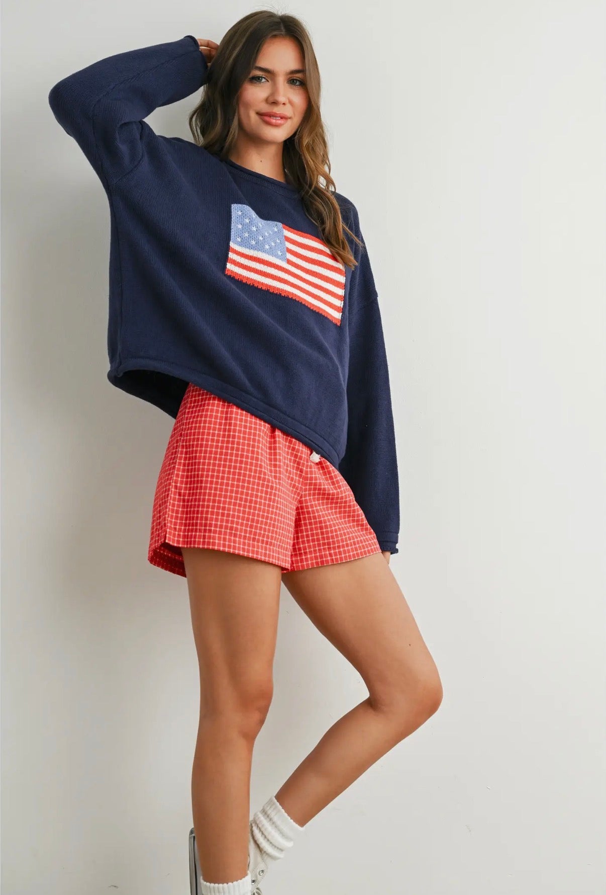 Americana Knit Sweater | Navy