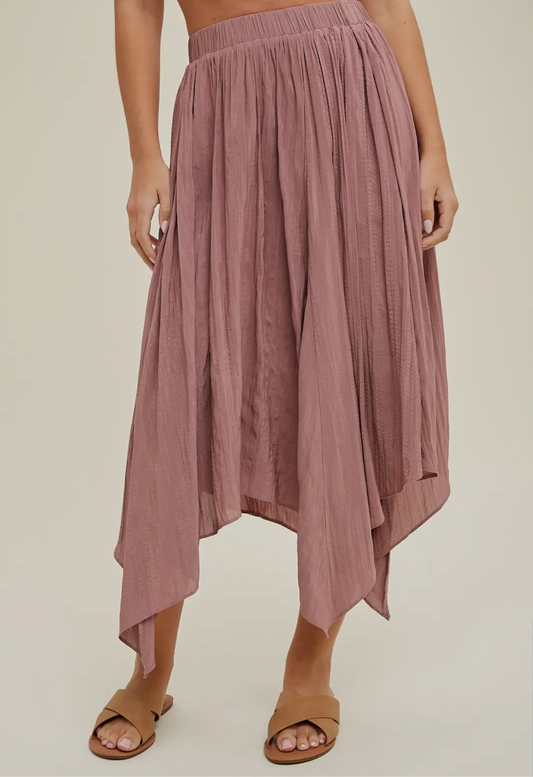 Mauve Handkerchief Skirt