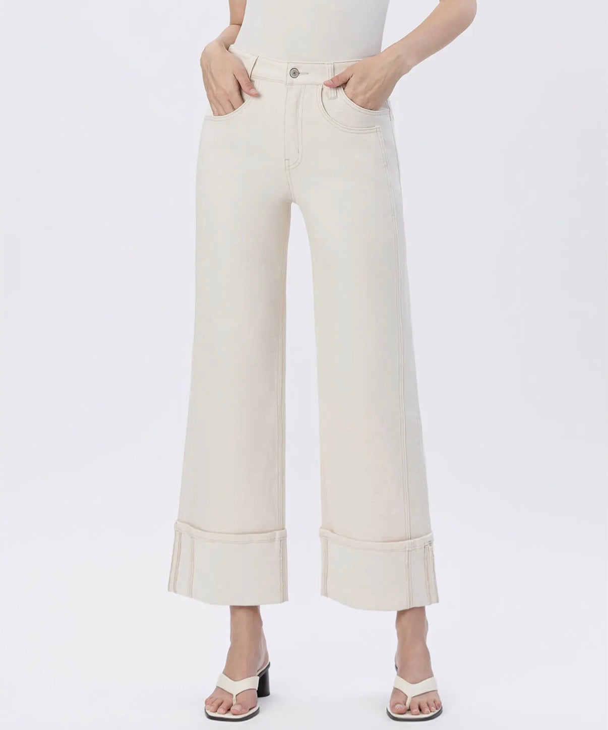 The Ivory Cuff Jeans