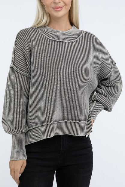 Sammy Washed Crop Sweater *