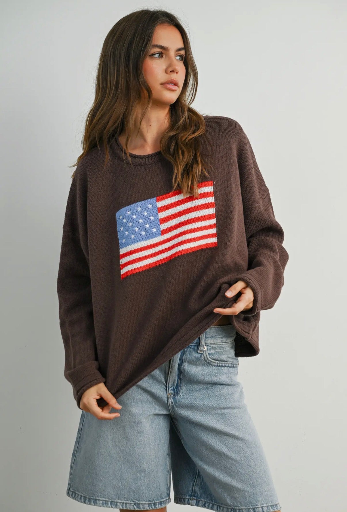 Americana Knit Sweater | Mocha