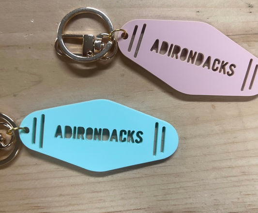 “Adirondacks” Motel Keychain