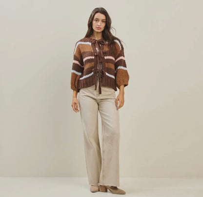 Mocha Chunky Cardigan