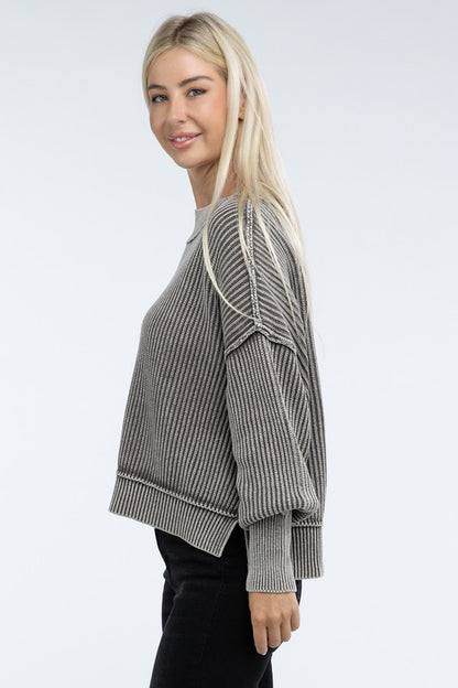 Sammy Washed Crop Sweater *