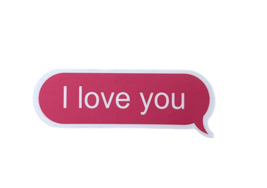 I love you sticker