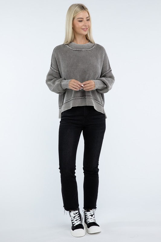 Sammy Washed Crop Sweater *