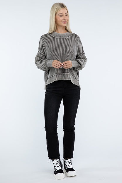 Sammy Washed Crop Sweater *