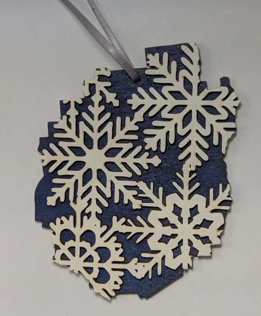 Adirondack Park Snowflake Ornament