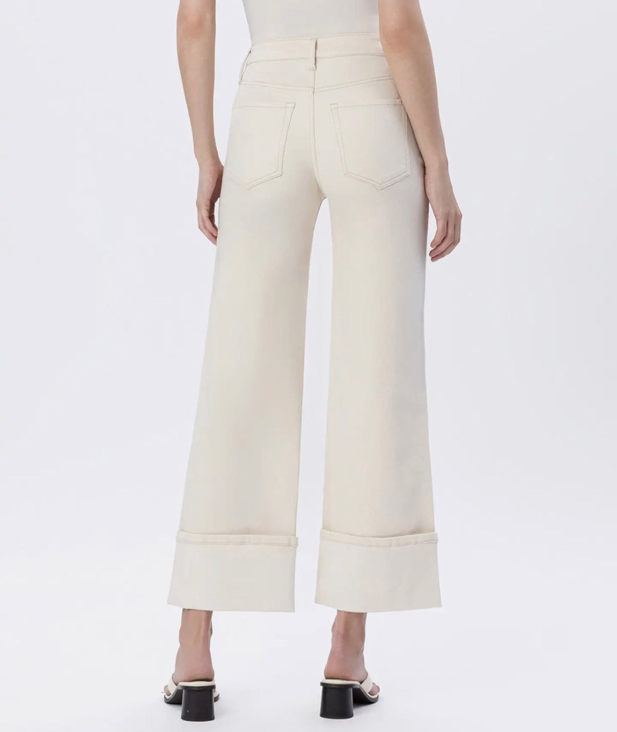 The Ivory Cuff Jeans