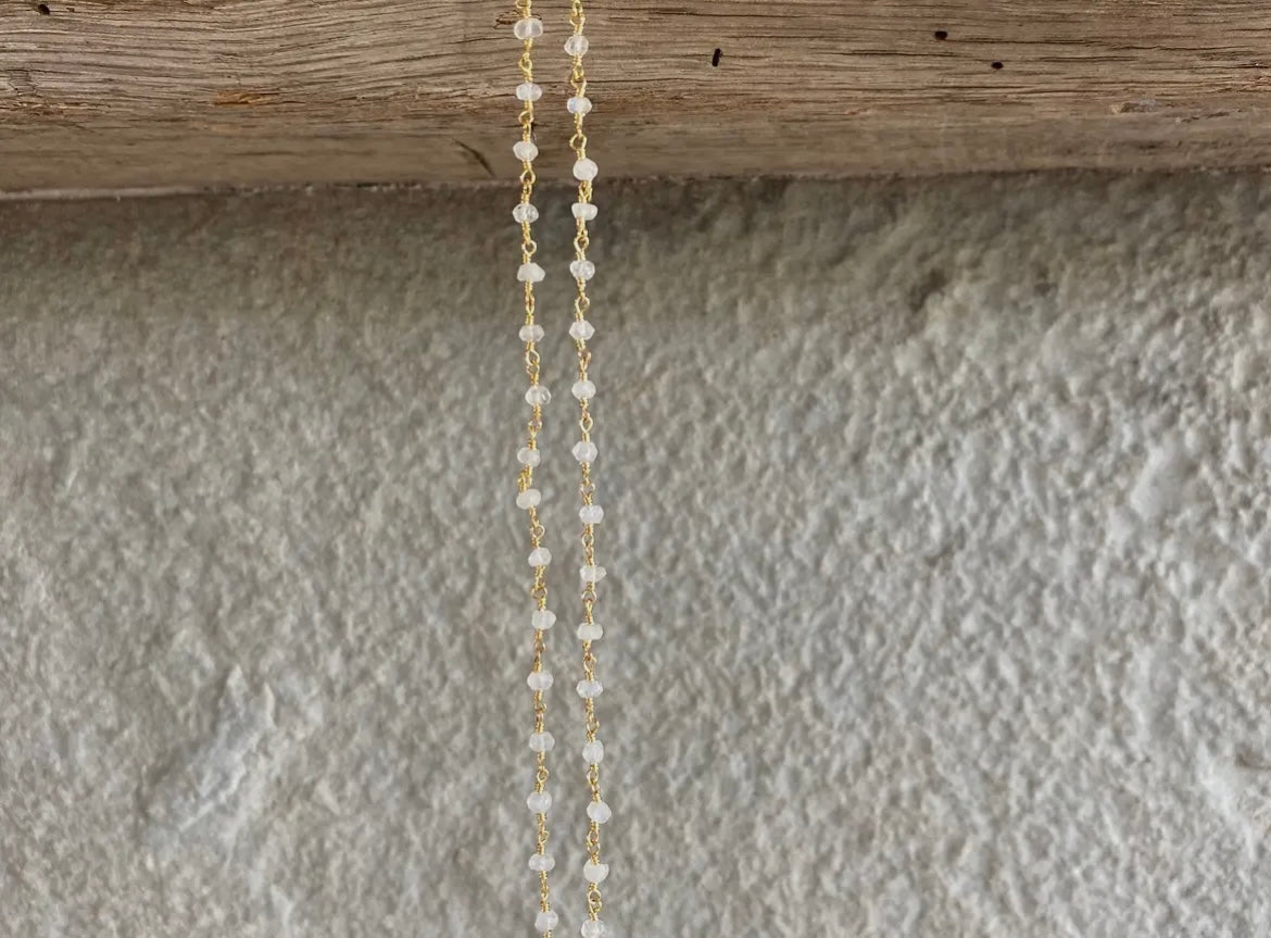 Beaded Moonstone Necklace