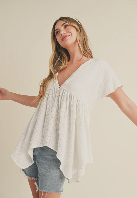 Florise Button Down Blouse