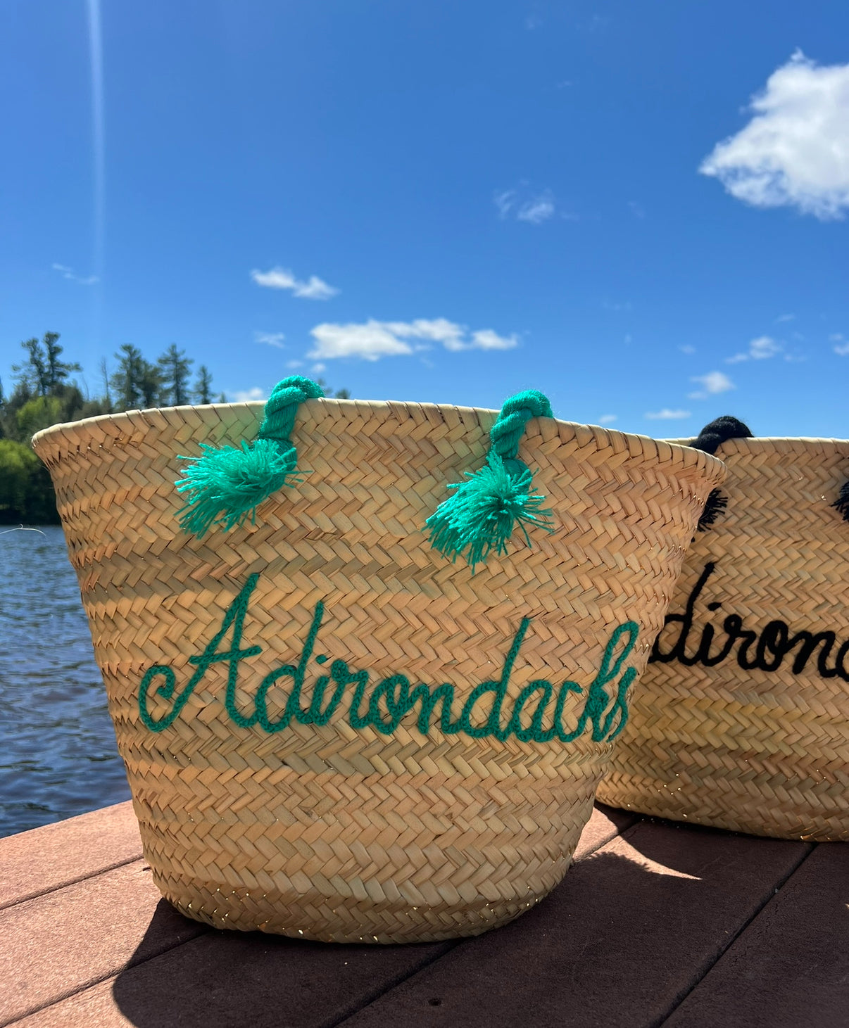 “Adirondacks” Handmade Straw Bag