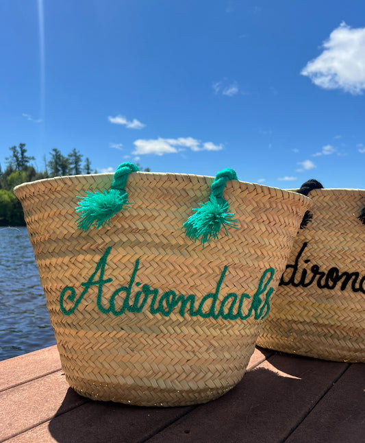 “Adirondacks” Handmade Straw Bag