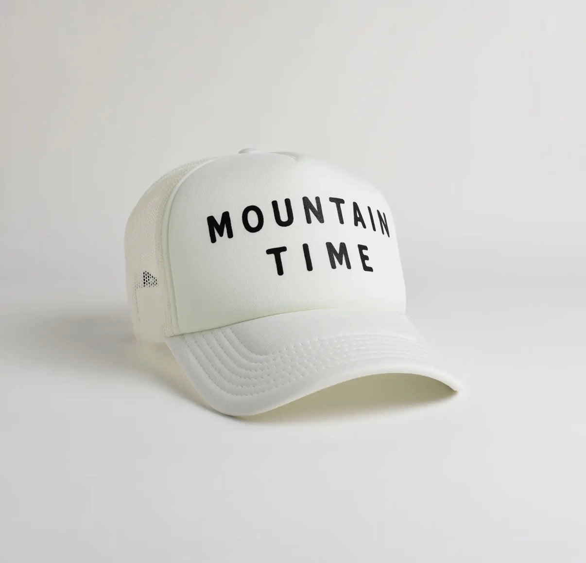 Mountain Time Recycled Trucker Hat | Ivory