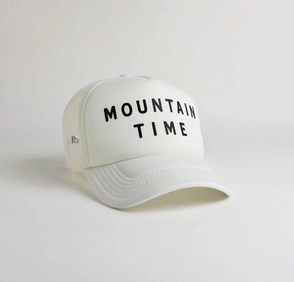 Mountain Time Recycled Trucker Hat | Ivory