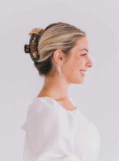 Tortoise Open Hair Clip | Large