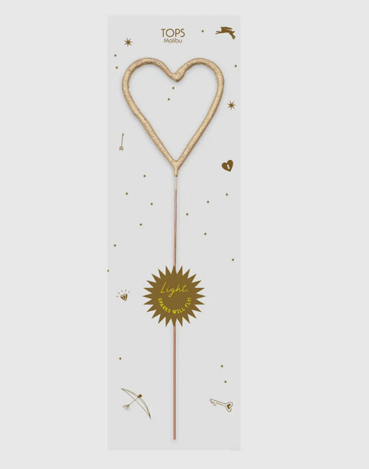 Gold Heart Sparkler