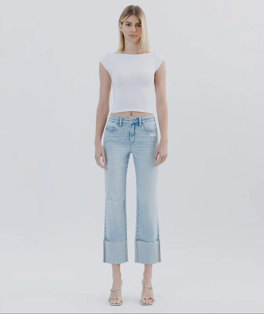 Cuffed Crop Jean
