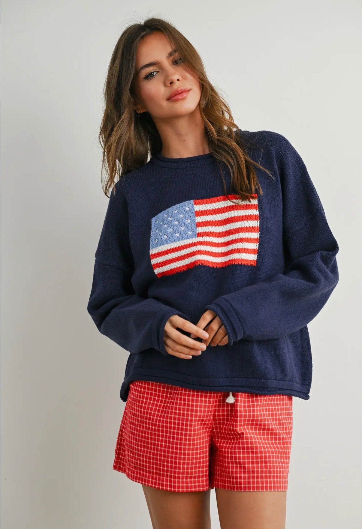 Americana Knit Sweater | Navy