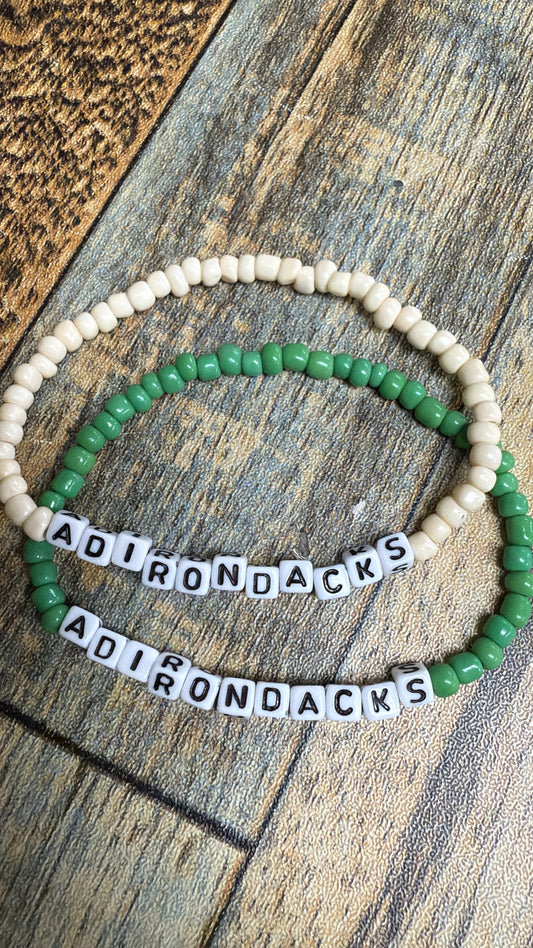 “ADIRONDACKS” beaded bracelet